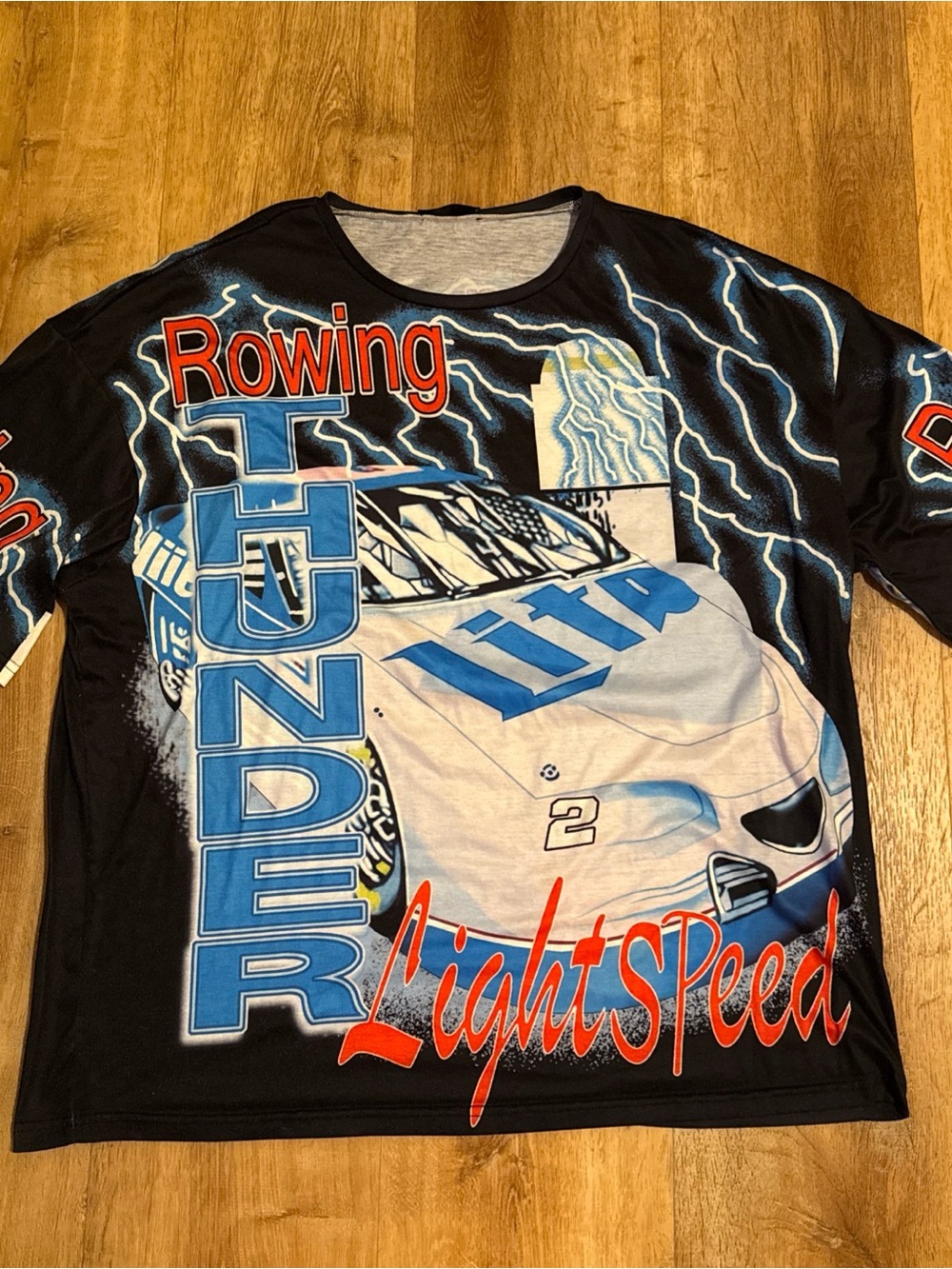 Rowing Bud Lite no. 2 Nacar Race Moto Full All Print Car Light Speed Shin L/XL